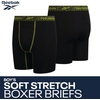 image:imageReebok Boys Underwear  4 Pack Performance Boys Boxer Briefs with Pouch  Flexible Stretch Moves with Him at School and Play MoistureWicking Fabric Reduces Sweat and IrritationJet Black