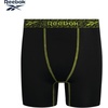image:imageReebok Boys Underwear 4 Pack Performance MoistureWicking Boxer Briefs  Lightweight Breathable Fabric Keeps Kids Cool and Dry All Day TagFree Waistband Contour Support NoRideUp StayPut LegsJet BlackJet Black Print