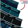 image:imageReebok Boys Underwear 4 Pack Performance MoistureWicking Boxer Briefs  Lightweight Breathable Fabric Keeps Kids Cool and Dry All Day TagFree Waistband Contour Support NoRideUp StayPut LegsMaritime BlueTeal BlueBlackPool Blue Print