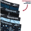image:imageReebok Boys Underwear 4 Pack Performance MoistureWicking Boxer Briefs  Lightweight Breathable Fabric Keeps Kids Cool and Dry All Day TagFree Waistband Contour Support NoRideUp StayPut LegsBlack PrintLight BlueBlackLegion Blue