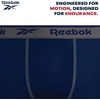 image:imageReebok Boys Underwear 4 Pack Performance MoistureWicking Boxer Briefs  Lightweight Breathable Fabric Keeps Kids Cool and Dry All Day TagFree Waistband Contour Support NoRideUp StayPut LegsDark GreyMaritime BlueBlue DepthsMonument Print