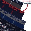 image:imageReebok Boys Underwear 4 Pack Performance MoistureWicking Boxer Briefs  Lightweight Breathable Fabric Keeps Kids Cool and Dry All Day TagFree Waistband Contour Support NoRideUp StayPut LegsDark GreyMaritime BlueBlue DepthsMonument Print