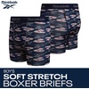 image:imageReebok Boys Underwear 5 Pack Performance MoistureWicking Boxer Briefs  Lightweight MoistureWicking Fabric Keeps Skin Dry Flexible StayPut Legs Prevent Riding Up During ActivityDark GreyMaritime BlueBlue DepthsPrintChinese Red