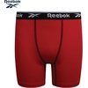 image:imageReebok Boys Underwear 5 Pack Performance MoistureWicking Boxer Briefs  Lightweight MoistureWicking Fabric Keeps Skin Dry Flexible StayPut Legs Prevent Riding Up During ActivityDark GreyMaritime BlueBlue DepthsPrintChinese Red