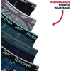 image:imageReebok Boys Underwear 5 Pack Performance MoistureWicking Boxer Briefs  Lightweight MoistureWicking Fabric Keeps Skin Dry Flexible StayPut Legs Prevent Riding Up During ActivityMaritime BlueTeal BlueBlackPool Blue PrintGrey