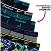 image:imageReebok Boys Underwear 5 Pack Performance MoistureWicking Boxer Briefs  Lightweight MoistureWicking Fabric Keeps Skin Dry Flexible StayPut Legs Prevent Riding Up During ActivityPrintsGreyTeal BluePool BlueBlack