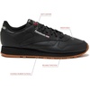 image:imageReebok Classic Leather Sneakers for Men Casual Tennis Mens ShoesCore BlackPure Grey5Reebok Gum3