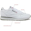 image:imageReebok Classic Leather Sneakers for Men Casual Tennis Mens ShoesFootwear WhitePure Grey3Pure Grey
