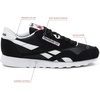 image:imageReebok Classic Nylon Mens Sneakers Tennis ShoesCore BlackFootwear WhiteFootwear White