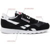 image:imageReebok Classic Nylon Womens Sneakers Casual Tennis Shoes WomenCblackFootwear WhiteFootwear White