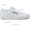 image:imageReebok Club C 85 Mens Tennis Shoes Casual Fashion White Sneakers for MenIntwhiteGreen