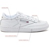 image:imageReebok Club C 85 Mens Tennis Shoes Casual Fashion White Sneakers for MenIntwhiteSheer Grey