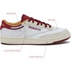 image:imageReebok Club C 85 Mens Tennis Shoes Casual Fashion White Sneakers for MenWhiteRetro RedChalk