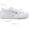 image:imageReebok Club C 85 Tennis Shoes for Women  Casual Womens SneakersWhiteLight Grey