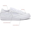 image:imageReebok Club C 85 Vintage Tennis Sneakers for Women Casual White Womens Shoes Size 5 to 11Triple White