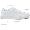 image:imageReebok Court Advance Womens Sneakers  Casual Fashion White Sneakers for WomenFootwear WhiteFootwear WhiteCold Grey 2