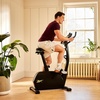 image:imageReebok FR20 Stationary Bike Indoor Cycling Bike with Adjustable Handles Saddle and Floor Level 8 Resistance Levels Upright Exercise Bike  Black