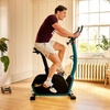 image:imageReebok FR30 Exercise Bike Green Indoor Upright Stationary Cycling Cardio Exercise bluetooth 32 electronic resistance levels 264 lbs Weight capacity Plus 60 Day Free Kinomap Membership