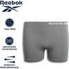 image:imageReebok Girls Boyshorts  3 Pack Soft Stretch Seamless TagFree Waist  Soft Flexible Comfort Designed for Everyday Movement Smooth Finish Stays Comfortable Under ClothingBlue JacquardSharkskinBlack