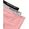 image:imageReebok Girls Boyshorts  3 Pack Stretch Seamless 2 Inseam  Soft Easy Coverage for School Play and Lounging Smooth Fit Flexes Through Sports and SleepoversGreyRoseBlack