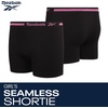 image:imageReebok Girls Boyshorts  4 Pack Seamless Cartwheel Bike Shorts 3  Combines BikeShort Coverage with Panty Comfort Machine Washable Fabric Retains Its Stretch Wear After WearBlackBlack