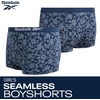 image:imageReebok Girls Boyshorts 4 Pack Performance Stretch Seamless Underwear  Soft Easy Coverage for School Play and Lounging Smooth Fit Flexes Through Sports and SleepoversPrintPinkGreyBlack