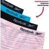 image:imageReebok Girls Boyshorts 4 Pack Performance Stretch Seamless Underwear  Soft Easy Coverage for School Play and Lounging Smooth Fit Flexes Through Sports and SleepoversScuba BlueWhite SpacedyeBlackBlack