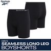 image:imageReebok Girls Boyshorts 4 Pack TagFree Seamless Long Leg Boxers 5 Inseam  Soft IrritationFree Comfort for Active Kids Supportive FullCoverage Fit Through Every ActivityAll Black
