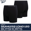 image:imageReebok Girls Boyshorts 4 Pack TagFree Seamless Long Leg Boxers 5 Inseam  Soft IrritationFree Comfort for Active Kids Supportive FullCoverage Fit Through Every ActivityAll Jet Black