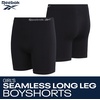 image:imageReebok Girls Boyshorts 8 Pack Soft Stretch Seamless Long Leg Underwear 5  Smooth Flexible Construction Gives Active Kids FullCoverage Comfort That Moves Through Every ActivityAll Black