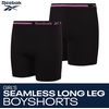 image:imageReebok Girls Boyshorts 8 Pack Soft Stretch Seamless Long Leg Underwear 5  Smooth Flexible Construction Gives Active Kids FullCoverage Comfort That Moves Through Every ActivityBlack 2