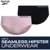 image:imageReebok Girls Hipster Panties 10 Pack Soft Stretch Seamless Underwear  Breathable MoistureWicking Fabric Keeps Her Fresh and Confident Everyday Smooth Comfort in Every MovePink JacquardScuba Blue SpacedyeWhite StripeBlack