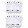 image:imageReebok Girls No Show Socks 12 Pack Performance Cushion Comfort Active Socks  Moisturewicking Fabric Seamless Toe Snug Ribbed Cuff Flexible Stretch Fit Machine WashableAll White