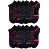 image:imageReebok Girls No Show Socks 12 Pack Performance Cushion Comfort Active Socks  Moisturewicking Fabric Seamless Toe Snug Ribbed Cuff Flexible Stretch Fit Machine WashableBlack Multi