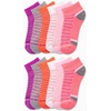 image:imageReebok Girls Quarter Socks 12 Pack Quarter Cut Arch Support Athletic Socks  Stretchfit Knit Contours to Feet Moisturewicking Fabric Seamless Toe Closure Cushioned HeelPink Assorted