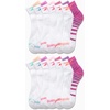 image:imageReebok Girls Quarter Socks 12 Pack Quarter Cut Arch Support Athletic Socks  Stretchfit Knit Contours to Feet Moisturewicking Fabric Seamless Toe Closure Cushioned HeelWhite Stripe