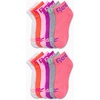 image:imageReebok Girls Quarter Socks 12 Pack Quarter Cut Arch Support Athletic Socks  Stretchfit Knit Contours to Feet Moisturewicking Fabric Seamless Toe Closure Cushioned HeelPink Multi