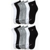 image:imageReebok Girls Quarter Socks 12 Pack Quarter Cut Arch Support Athletic Socks  Stretchfit Knit Contours to Feet Moisturewicking Fabric Seamless Toe Closure Cushioned HeelBlackWhiteGrey
