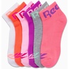 image:imageReebok Girls Quarter Socks 6 Pack MoistureWicking Girls Athletic Socks  Cushioned Footbed with a Seamless Toe and Snug LowRise Fit for AllDay ComfortPink Multi
