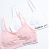image:imageReebok Girls Training Bras  2 Pack Racerback Bralettes Removable Pads  SuperSoft Fabric with a Sporty RacerStyle Back Fit Stays Comfortably in Place Through Dance Gym and PlayPinkWhite