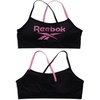 image:imageReebok Girls Training Bras  2 Pack Racerback Bralettes Removable Pads  SuperSoft Fabric with a Sporty RacerStyle Back Fit Stays Comfortably in Place Through Dance Gym and PlayBlack JacquardWhite