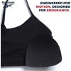 image:imageReebok Girls Training Bras  2 Pack Racerback Bralettes Removable Pads  SuperSoft Fabric with a Sporty RacerStyle Back Fit Stays Comfortably in Place Through Dance Gym and PlayBlackGrey