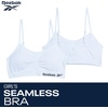 image:imageReebok Girls Training Bras  4 Pack Racerback Bralettes Removable Pads  SuperSoft Fabric with a Sporty RacerStyle Back Fit Stays Comfortably in Place Through Dance Gym and PlayWhitePure White