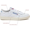image:imageReebok Mens Club C 85 Vintage Tennis Sneakers for MenWhiteChalkVector Blue
