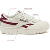 image:imageReebok Womens Club C Double Revenge Platform Tennis Shoes for Women Fashion Womens SneakersChalkChalkClassic Burgundy