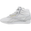 image:imageReebok Womens Freestyle Hi High Top Basketball SneakersChalkChalkGoldmt