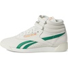 image:imageReebok Womens Freestyle Hi High Top Basketball SneakersChalkGlen GreenPeach Fuzz