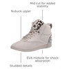 image:imageReebok Womens Freestyle Hi High Top Basketball SneakersShady GreyShady GreyFearless Purple