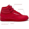 image:imageReebok Womens Freestyle Hi High Top Basketball SneakersVector RedVector RedFootwear White
