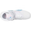 image:imageReebok Womens Freestyle Hi High Top Basketball SneakersWhitePink GlowRadiant Aqua